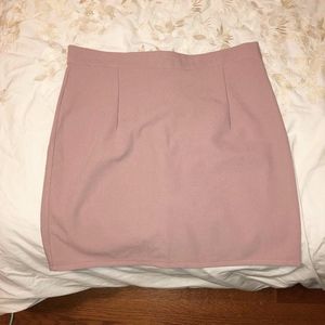 Boohoo pink skirt